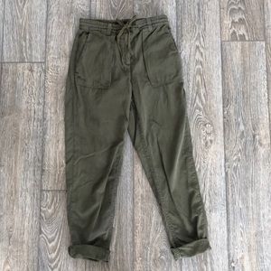 Topshop Joggers in Olive